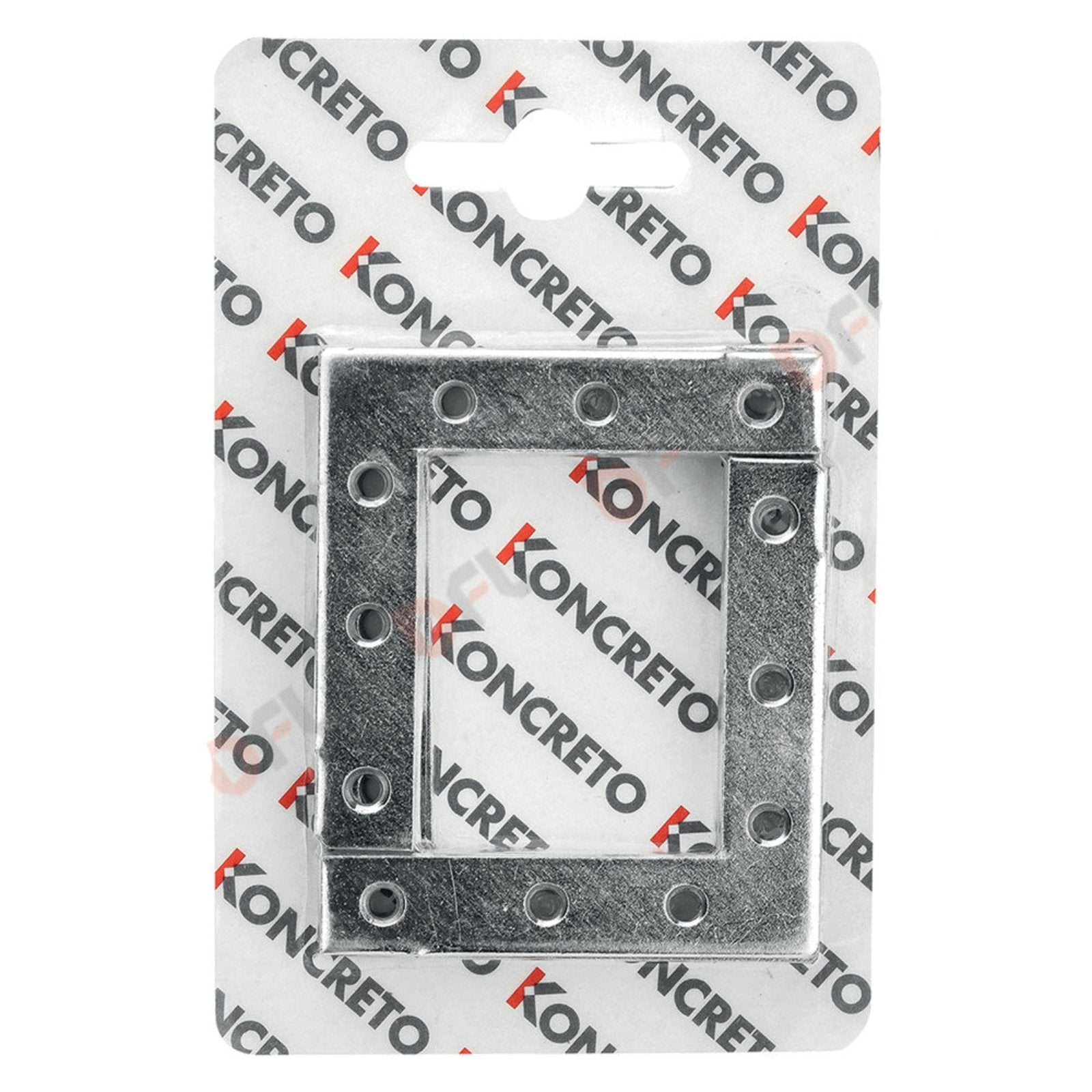 Angolo di rinforzo a squadra zincato in blister