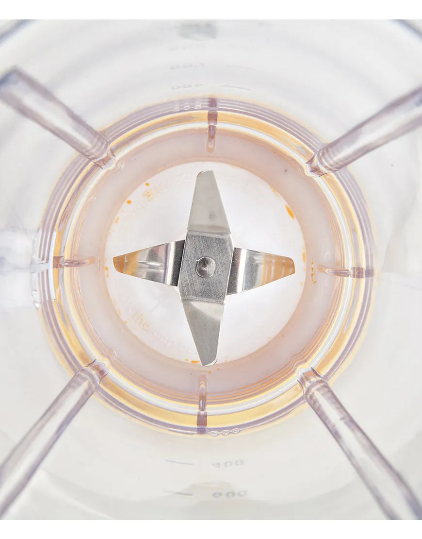 Frullatore elettrico con lame in acciaio inox coperchio caraffa con foro, capacità da 1 litro