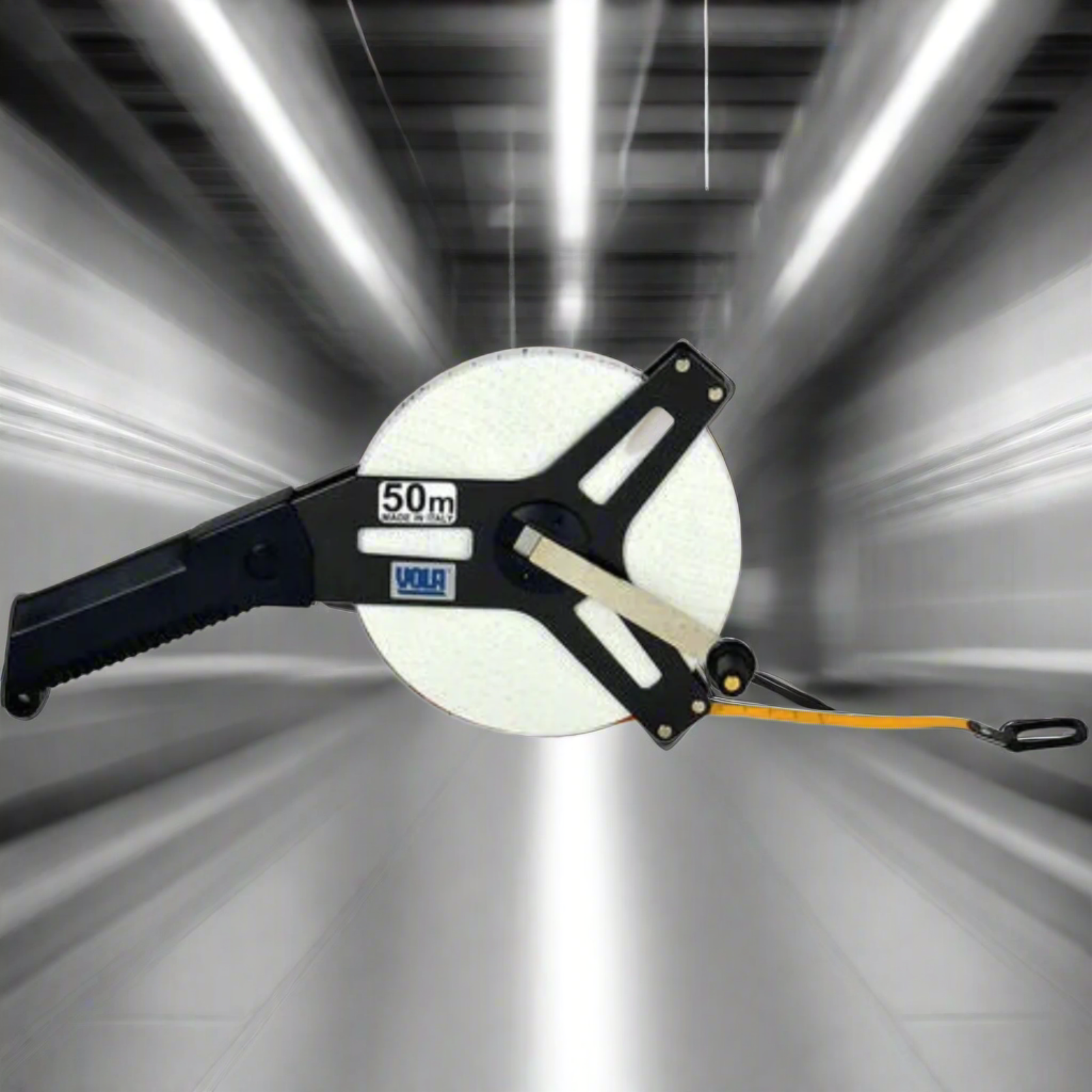 Rotella metrica con impugnatura nastro in fibra da 15 mm