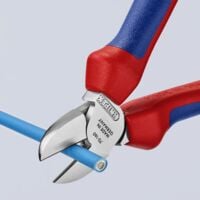 Tronchese "Knipex" a taglio laterale in cromo-vanadio per fili metallici