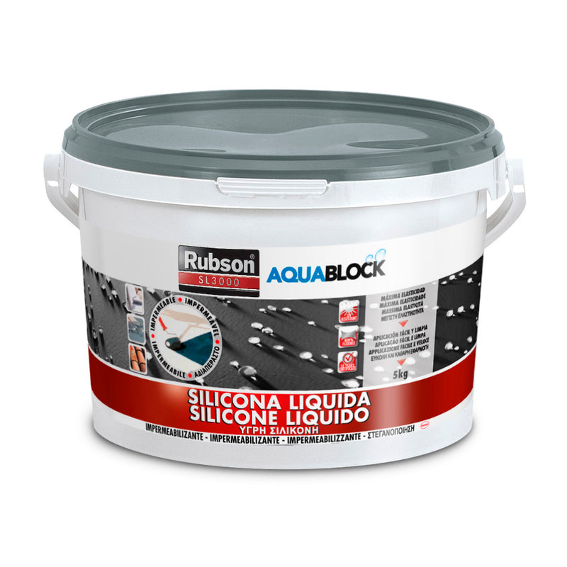 Silicone liquido "SL3000 Aqua Block" altamente impermeabile 1 kg bianco
