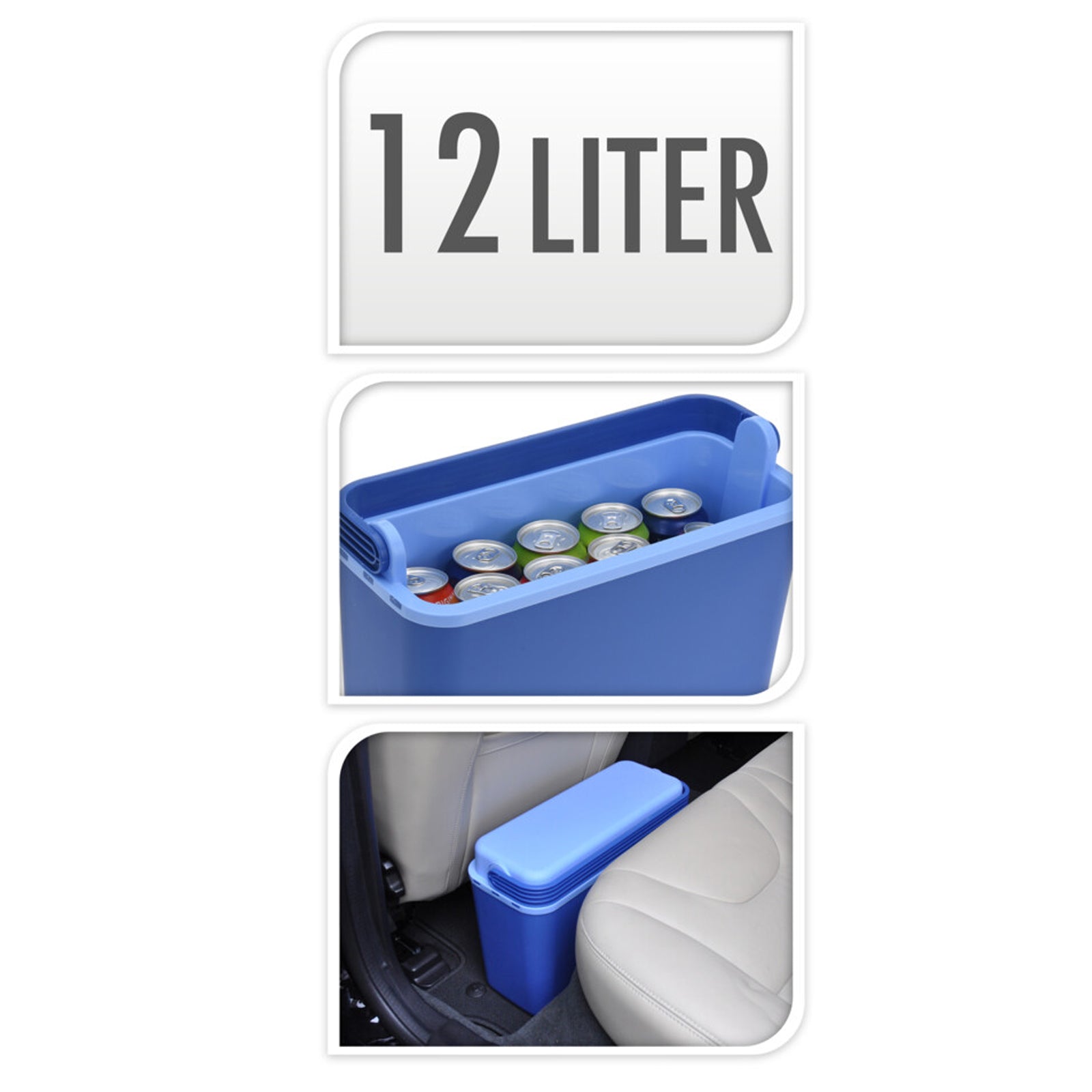 Frigo box in polipropilene da 12 litri, blu, per mare