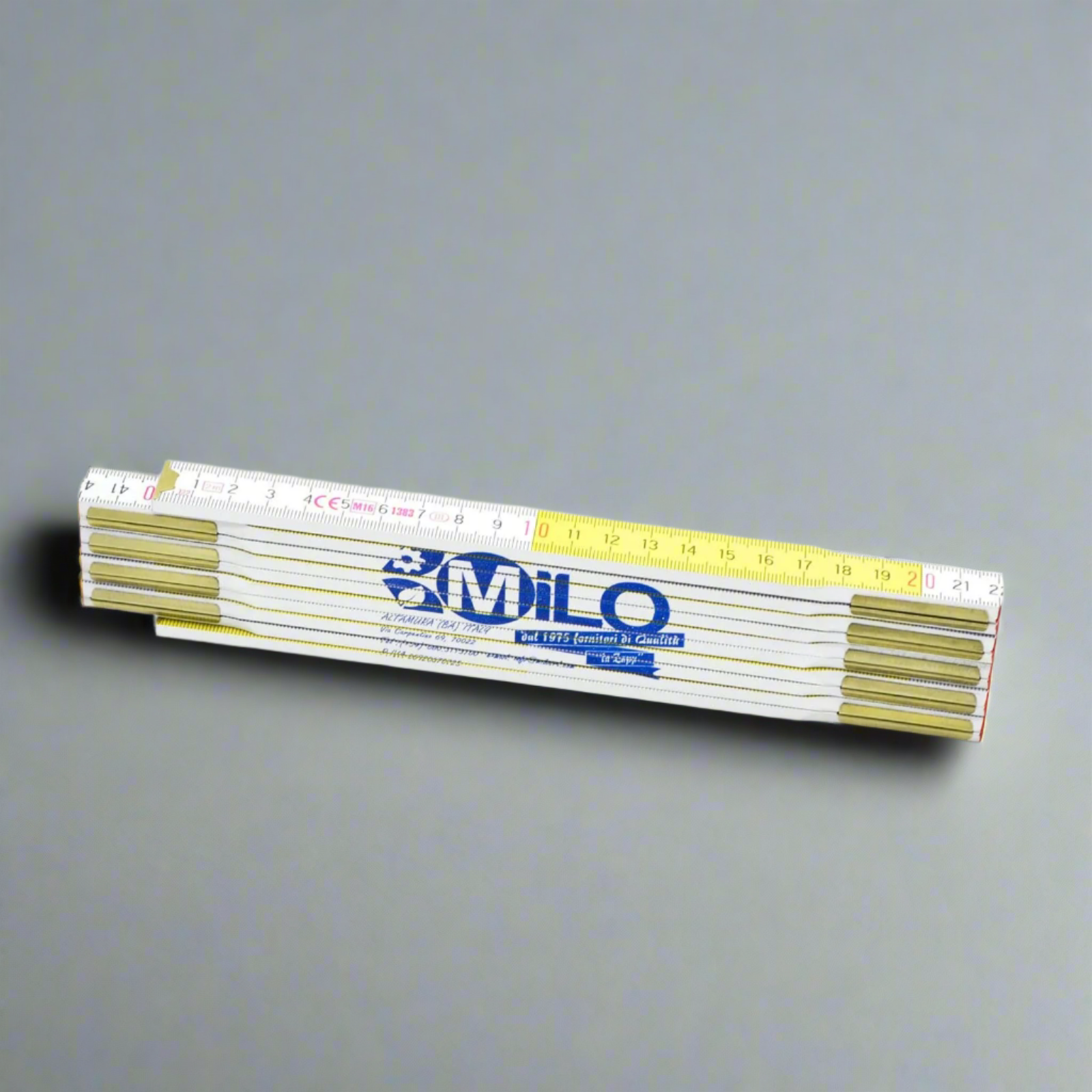 Doppio metro a stecca pieghevole in legno 2 mt