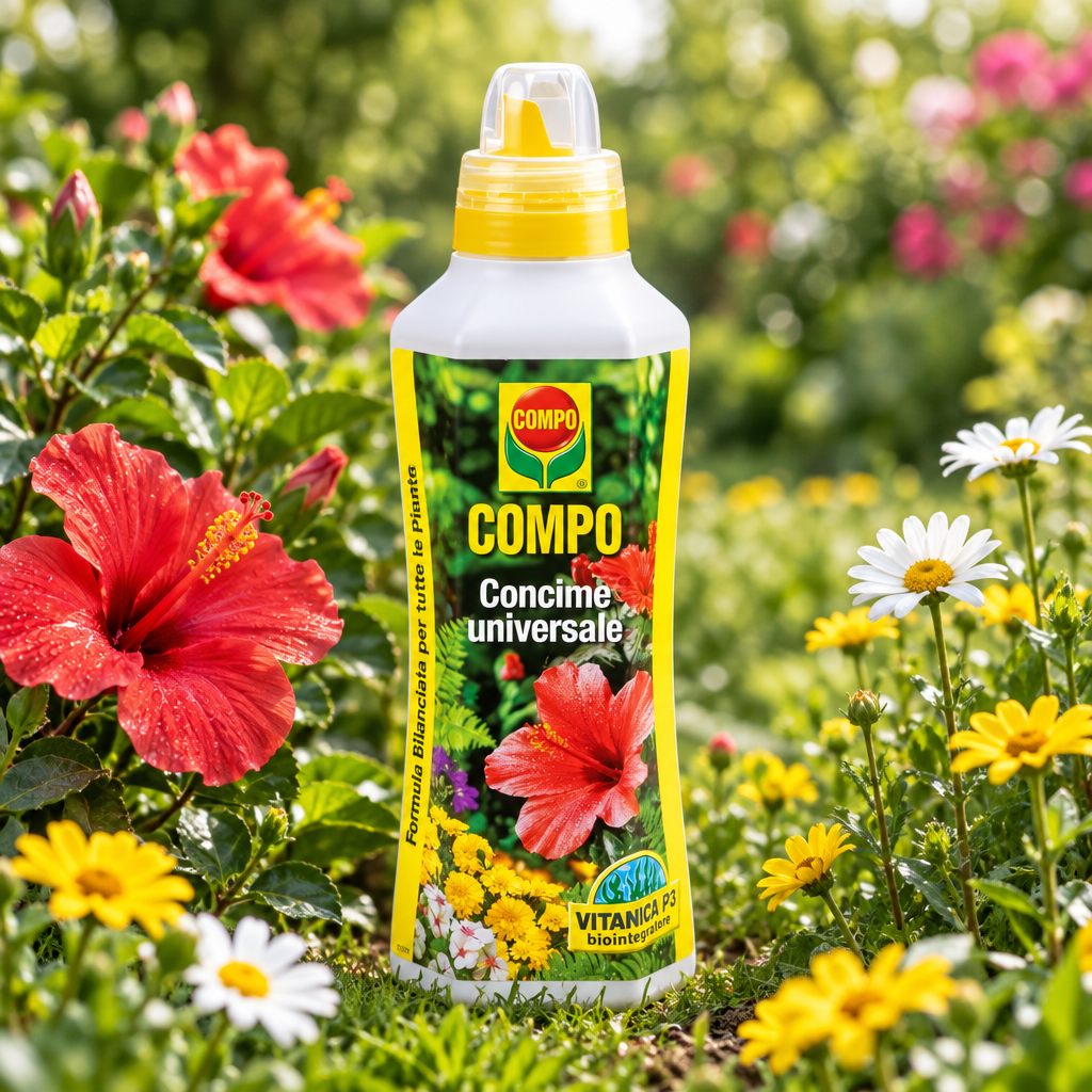 Concime liquido Universale da Giardino e Balcone fertilizzante per fioriture abbondanti 1 lt
