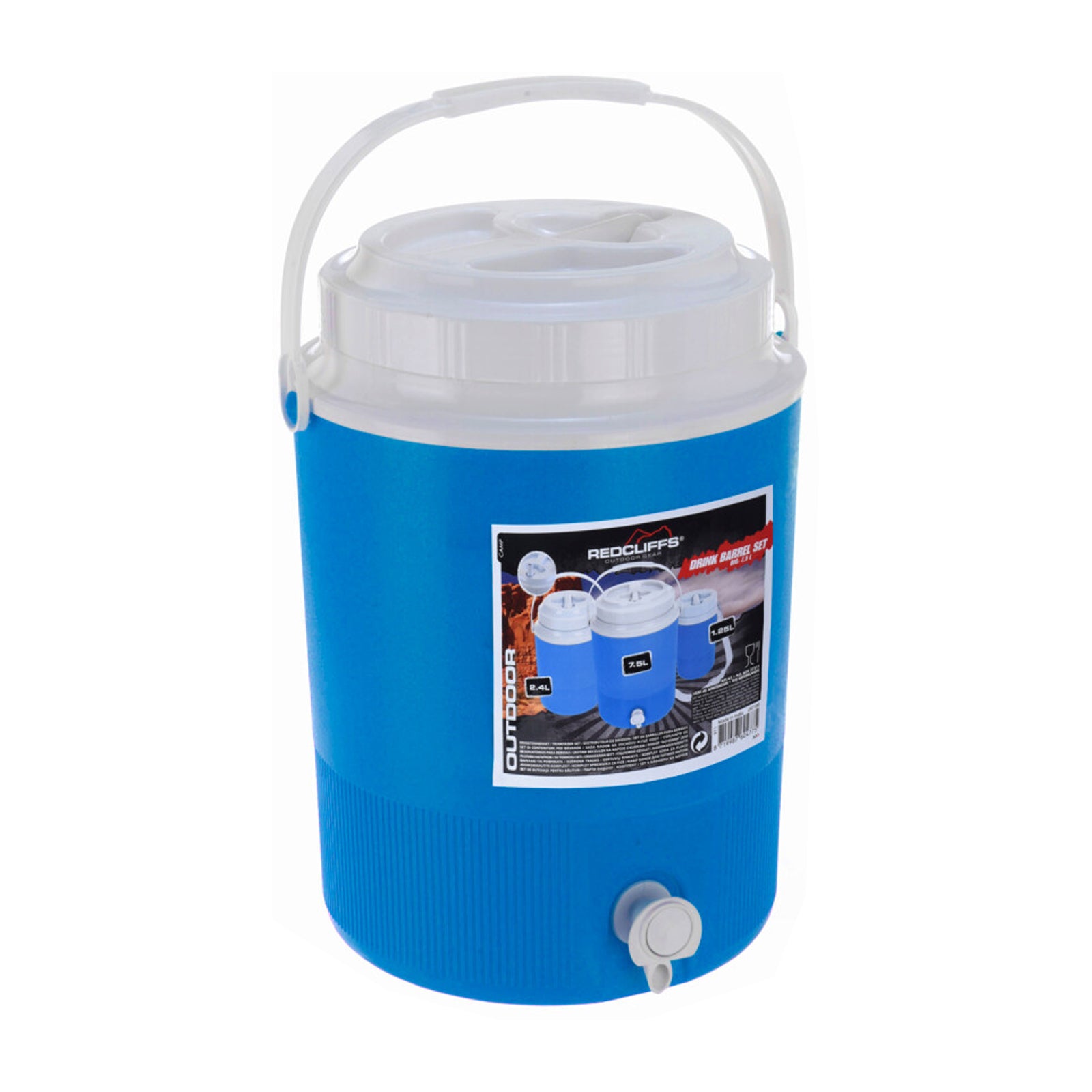 Set di 3 Frigo Box per Bevande, pratici e compatti, color blu