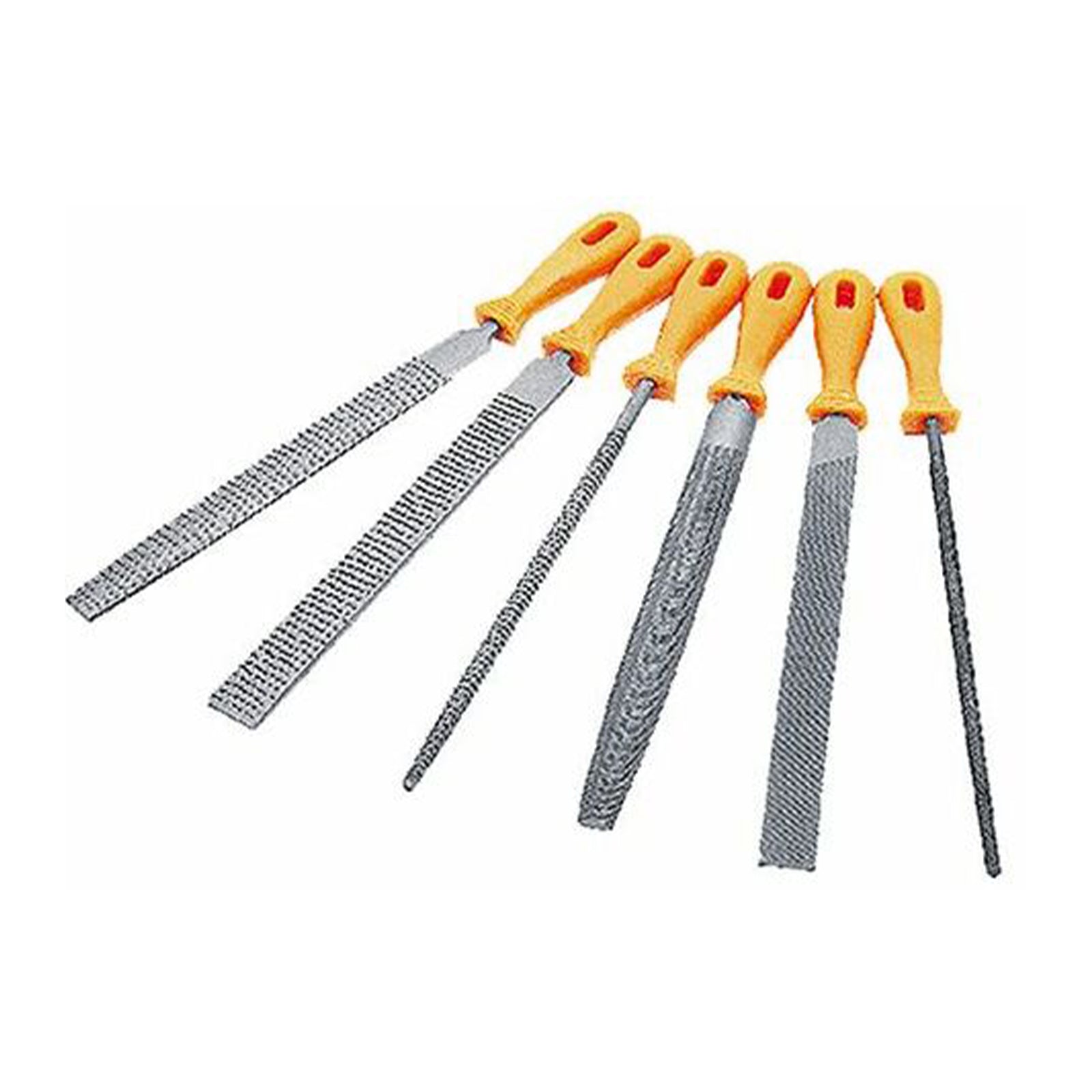 Lime e raspe con impugnatura in plastica set da 6