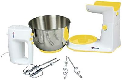 Impastatore sbattitore in acciaio inox con 2 fruste ad anello, da 3 litri