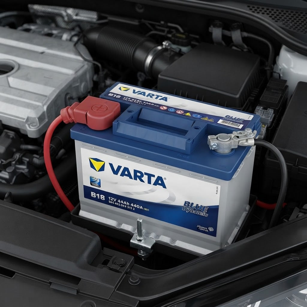 Batteria "Varta blue" ad alta resistenza alla collisione per auto