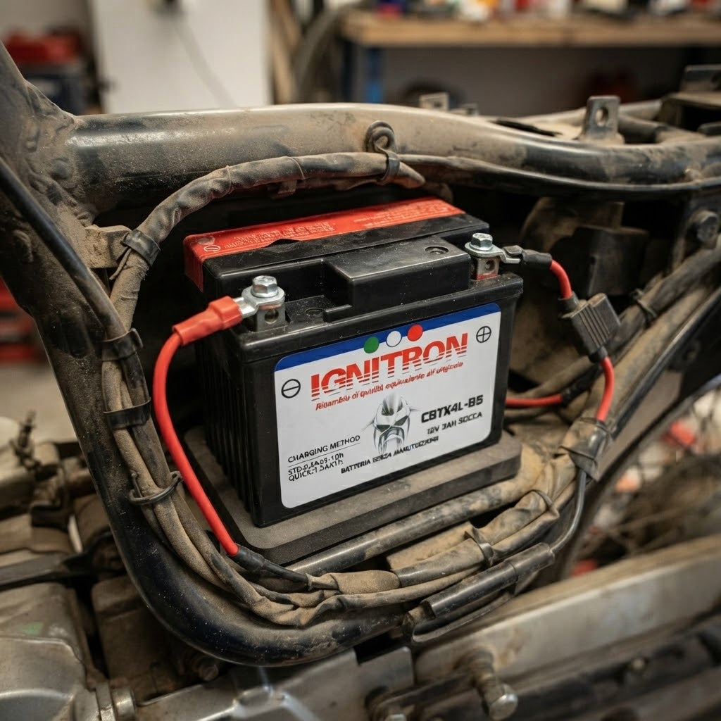 Batteria "Ignitron AGM" al piombo sigillata ricaricabile per moto