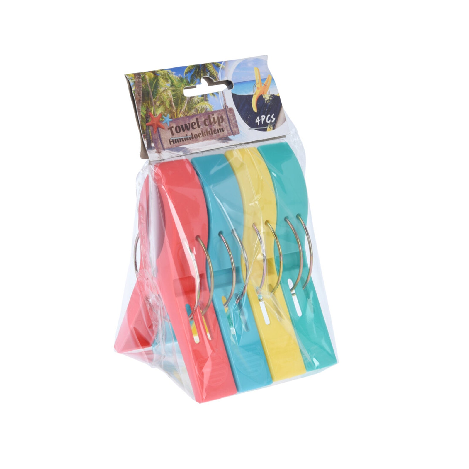 Set di 4 Pinze Ferma Telo Mare, Resistenti e Pratiche