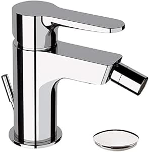 Miscelatore monocomando per bidet "eolo" senza piletta di scarico