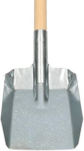 Badile per carbone N°6 in acciaio stampato con manico a D