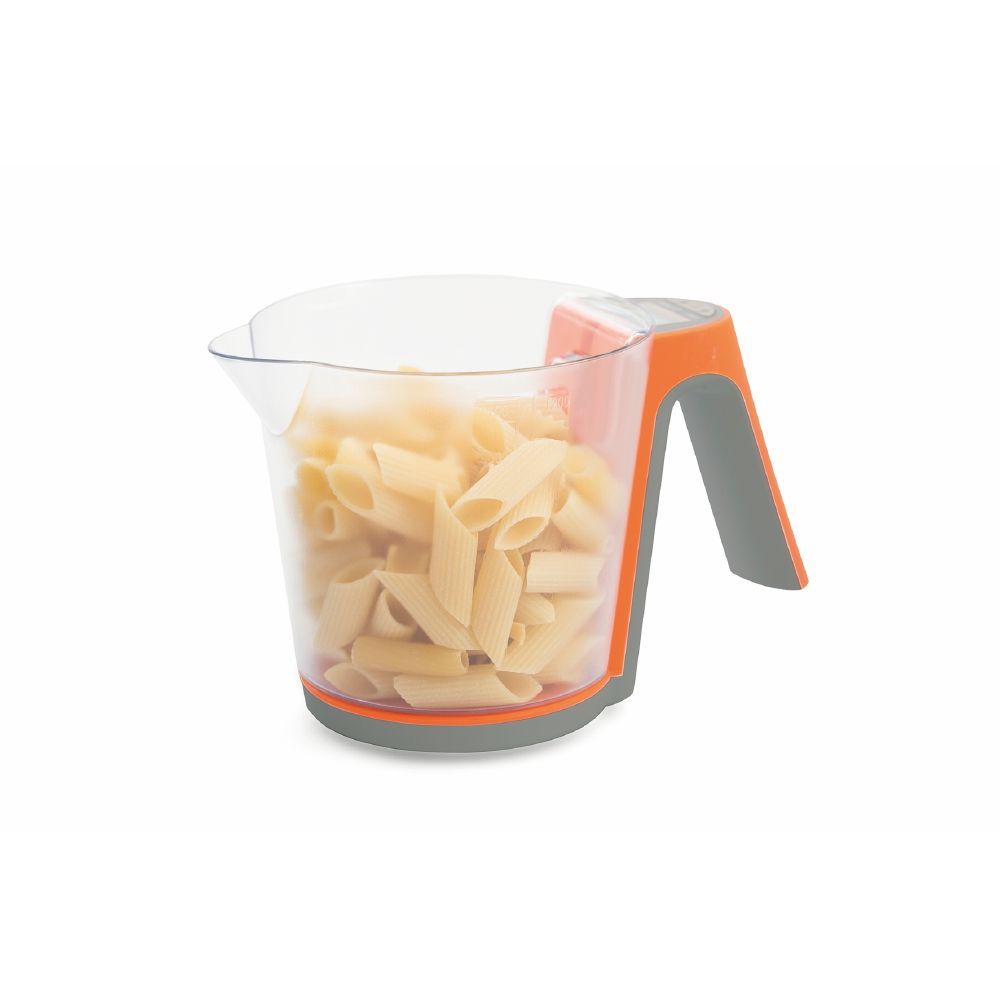 Bilancia digitale da cucina con brocca graduata e ampio display di controllo, massimo 12 litri