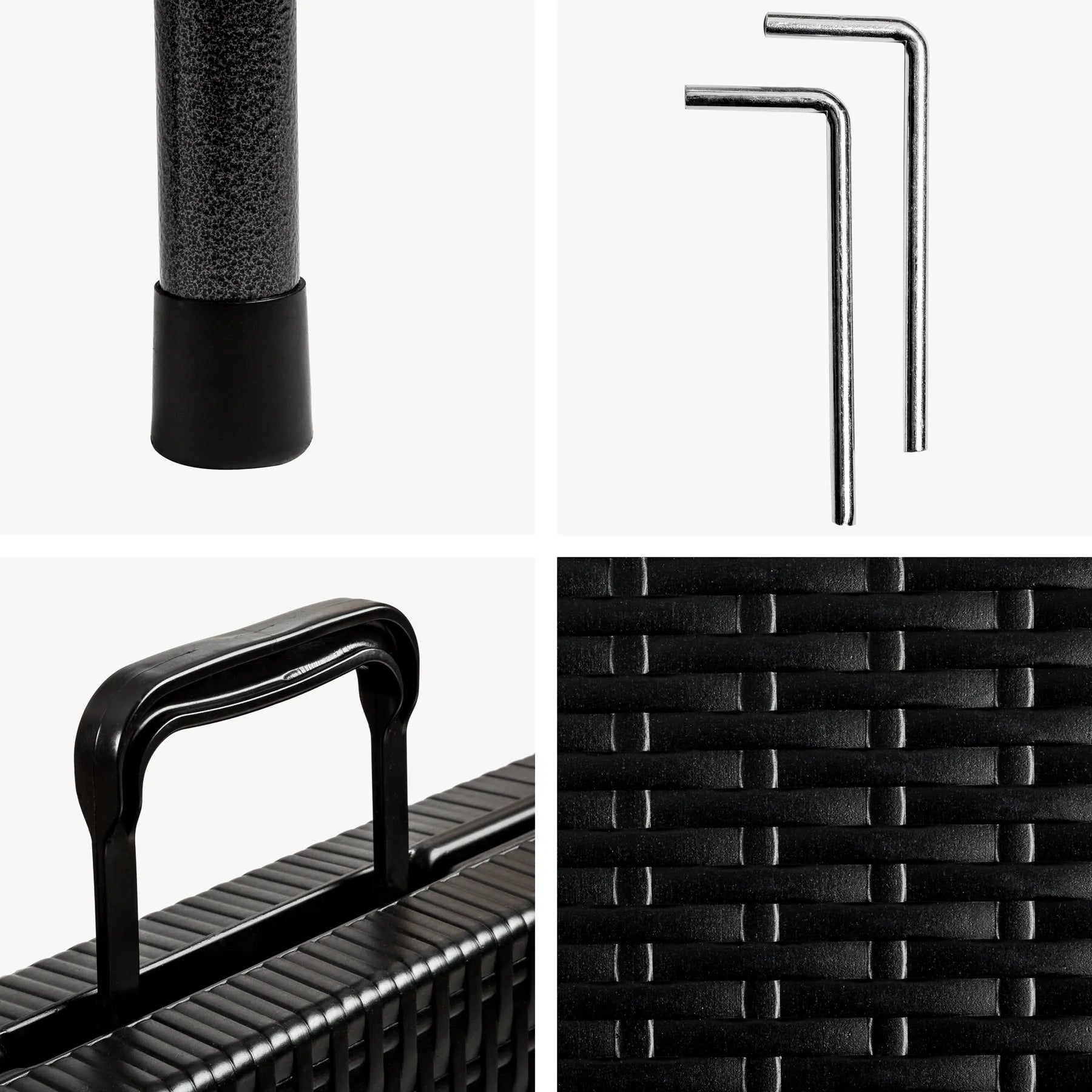 Tavolo pieghevole da catering e campeggio a valigetta con 2 panche marrone