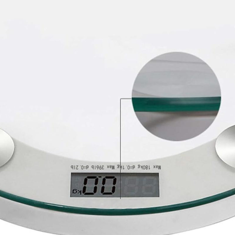 Bilancia pesa persone in vetro temperato per uso domestico, portata massima di 180 kg