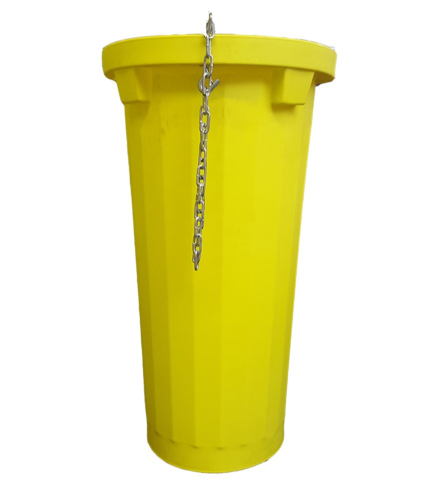 Scarica detriti, supporto e tramoggia in polietilene per edilizia e cantieri kit