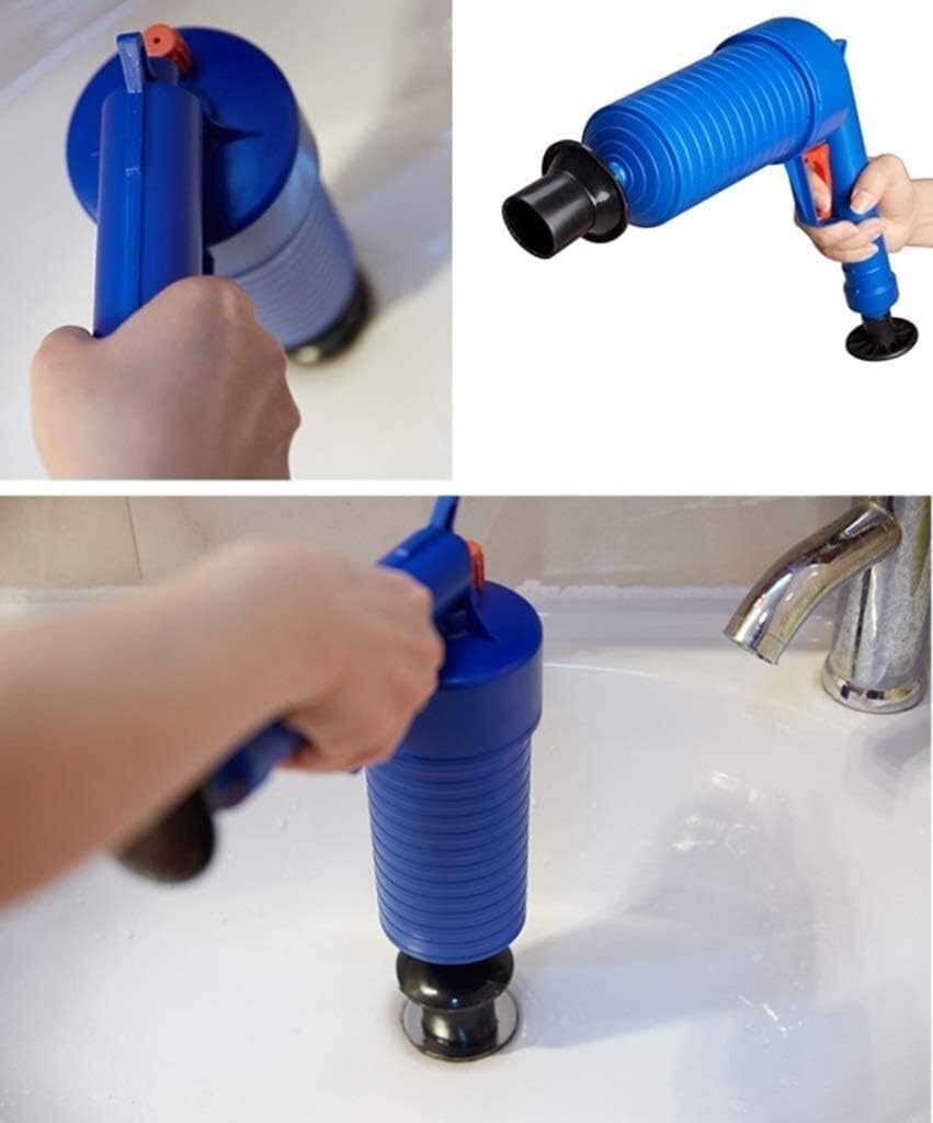 Stura scarichi a pressione con corpo e pompa in plastica con 4 accessori