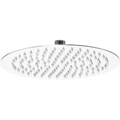 Soffione anticalcare tondo "Smart" in acciaio inox con ugelli in silicone