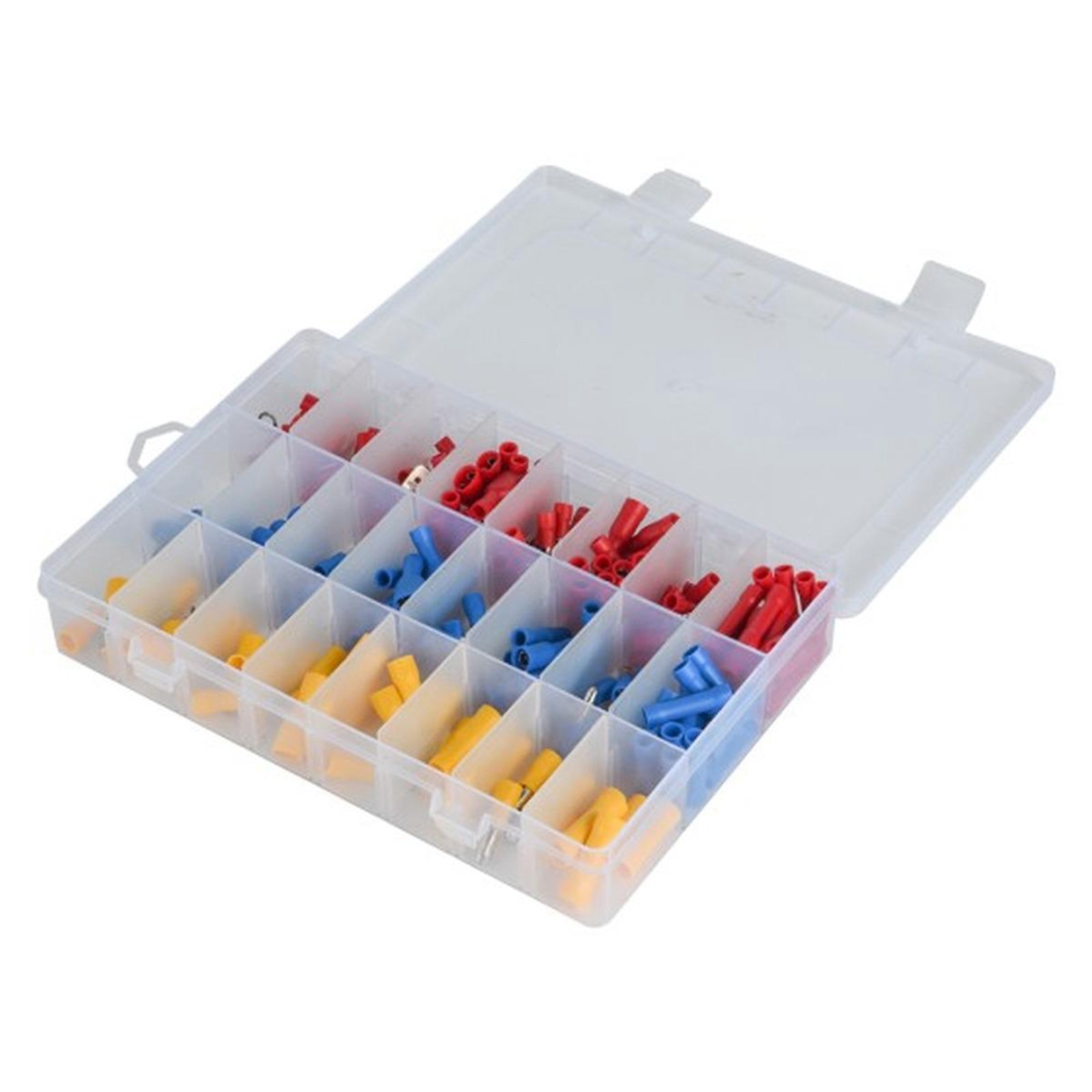 Capicorda e connettori in custodia in plastica set 250 pezzi