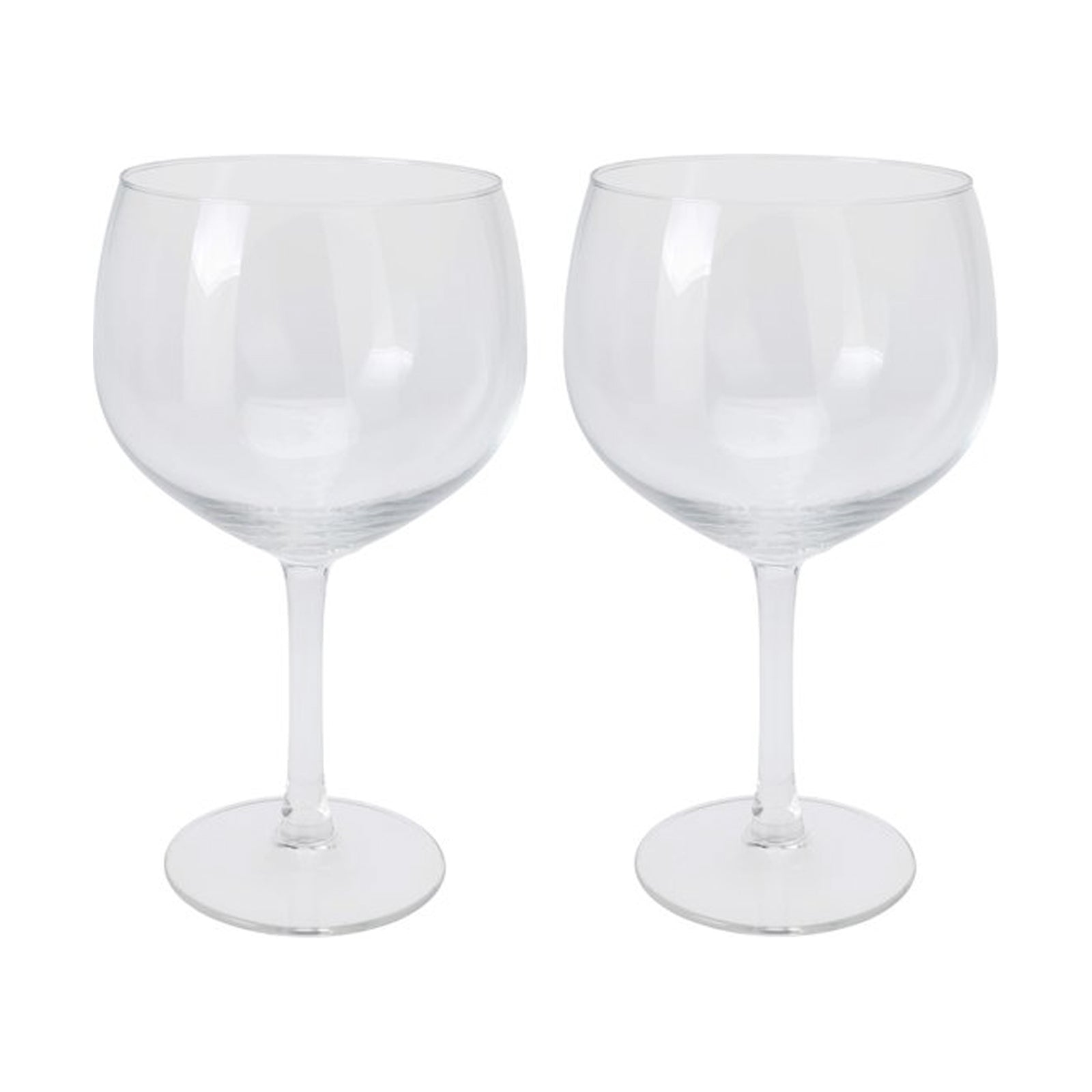 Calici decorativi Gin Tonic in vetro trasparente 650 ml set da 2