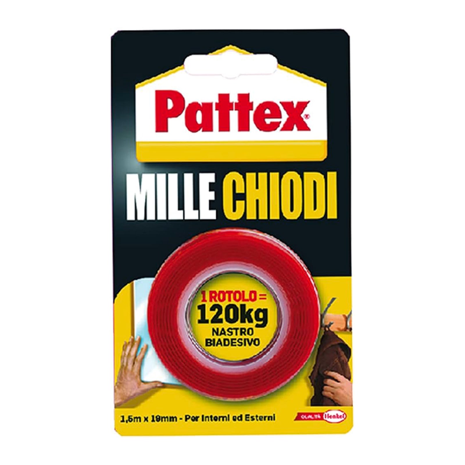 Nastro bioadesivo "Millechiodi" rotolo bianco per fissaggio