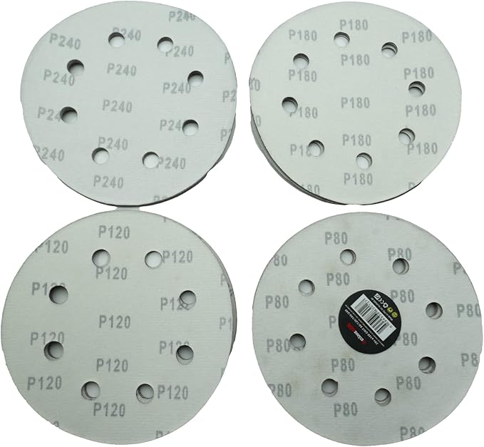 Disco abrasivo con velcro forato, confezione da 10 pezzi