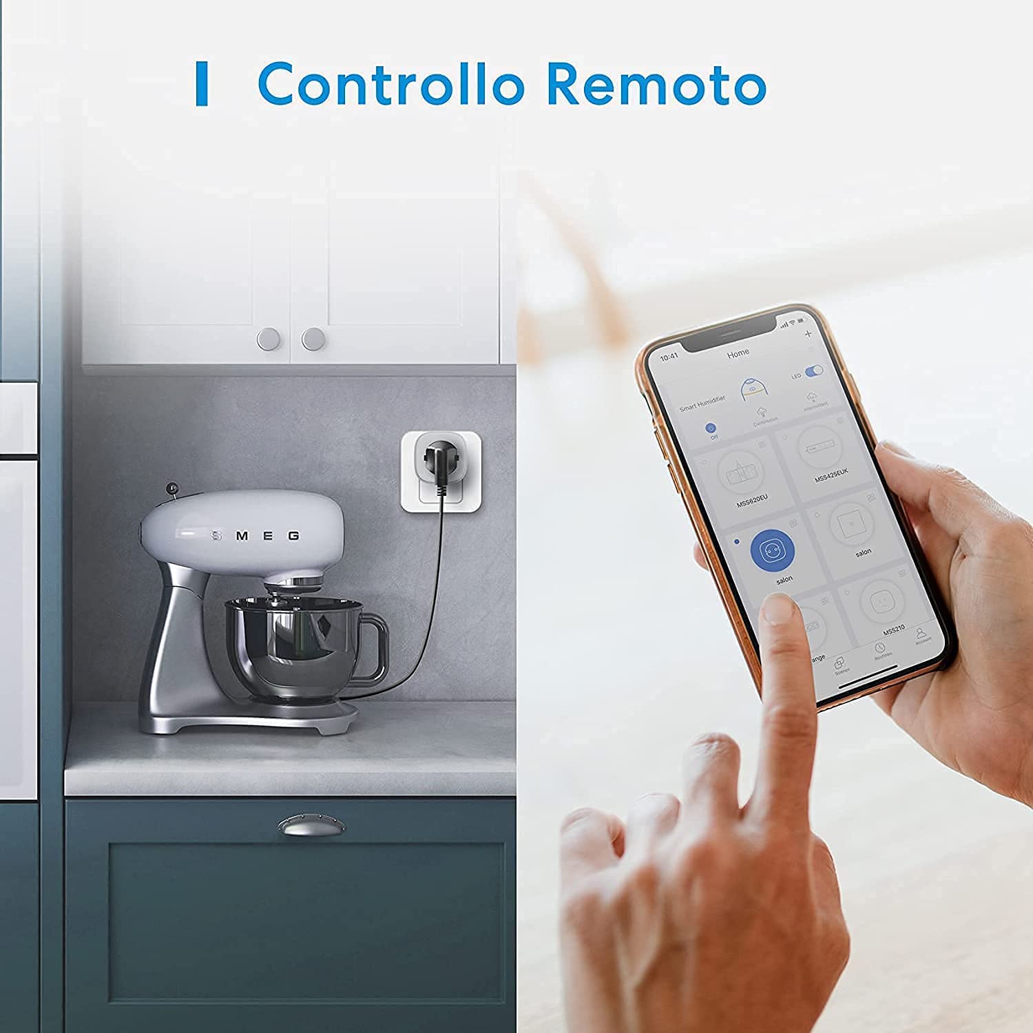 Multipresa smart socket presa intelligente con connettività wi-fi e timer