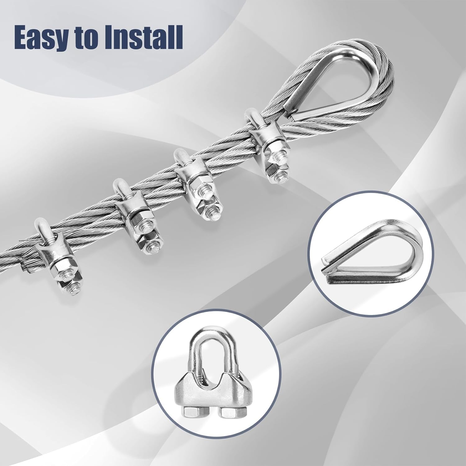 Fune in Acciaio Inox Resistente alla Corrosione e Ideale per Ambienti Nautici