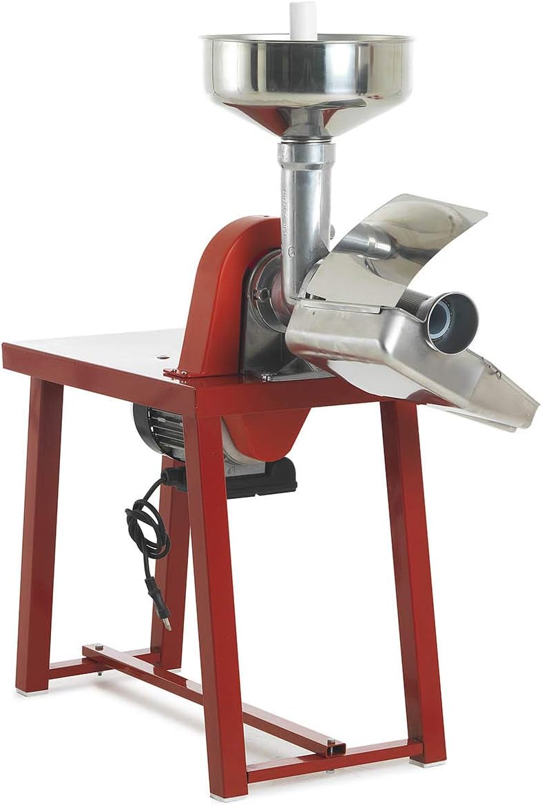 Spremipomodoro con banchetto "LC inox" con corpo macchina e ghiera in alluminio