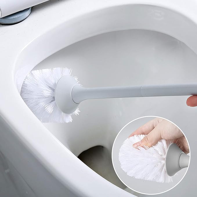 Porta scopino serie "linea" in durolite e ABS antiurto completo di spazzolino