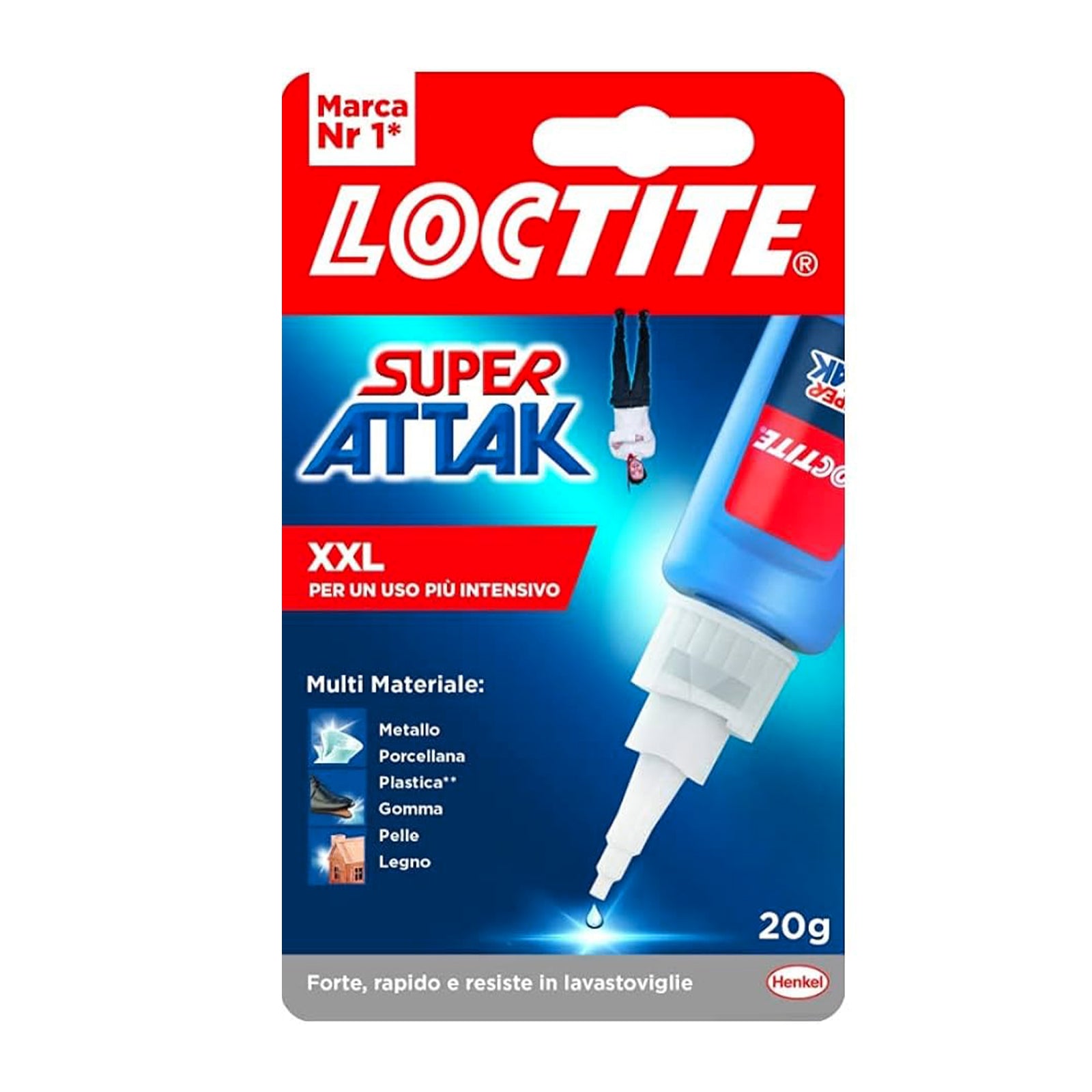 Super attack "Professional" colla liquida facile da applicare 20 gr