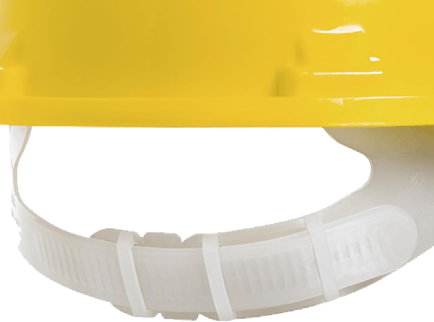 Elmetto da lavoro protettivo in polietilene regolabile da cantiere Giallo
