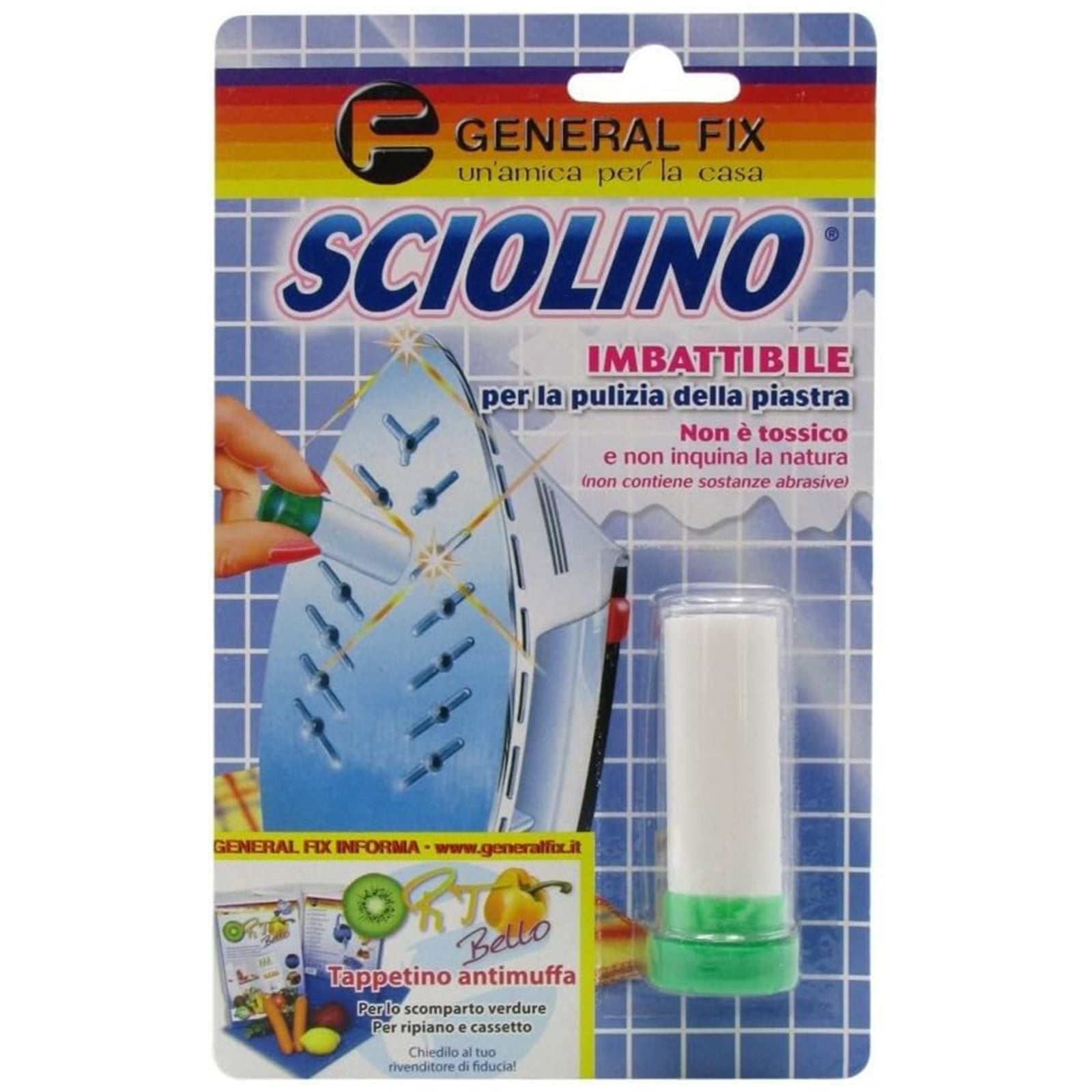 Pulitore per piastre del ferro da stiro "Sciolino" in stick da 20 grammi