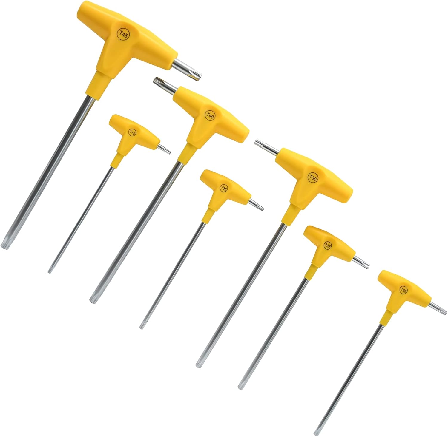 Set di cacciaviti a "T - torx" in cromo vanadio con impugnatura antiscivolo, da 9 pezzi