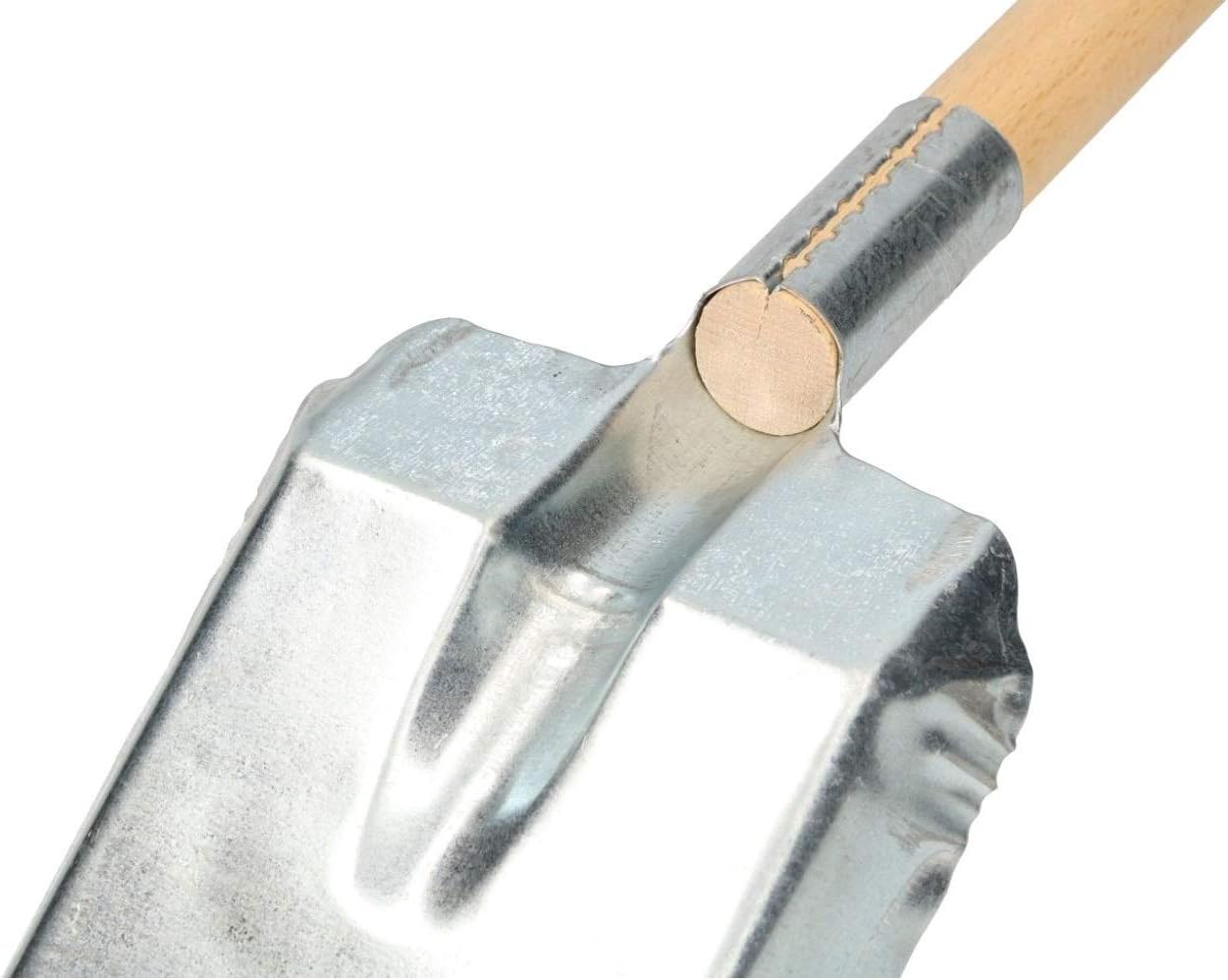 Badile per carbone N°6 in acciaio stampato con manico a D