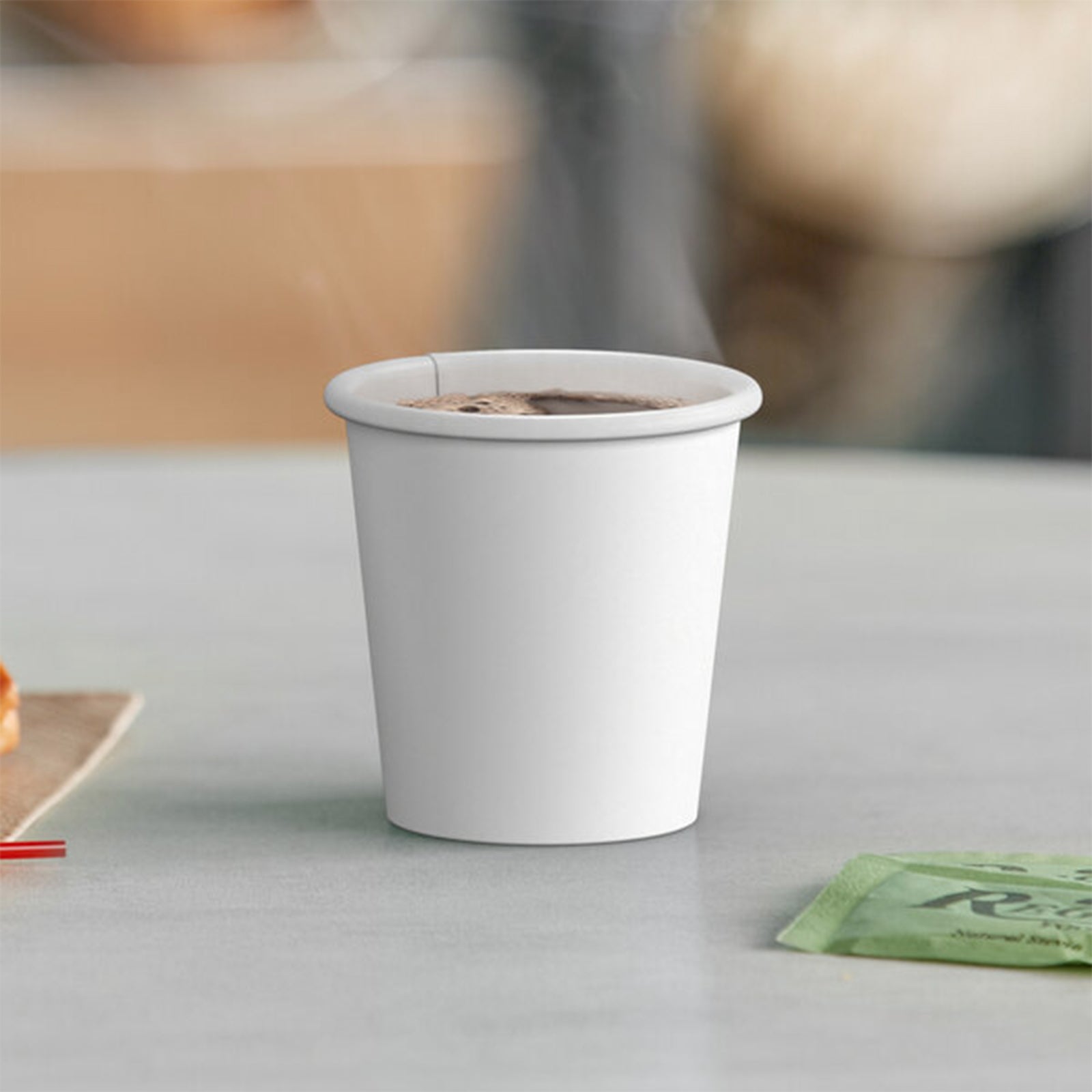Bicchieri bianchi in carta per caffè set da 50 pezzi