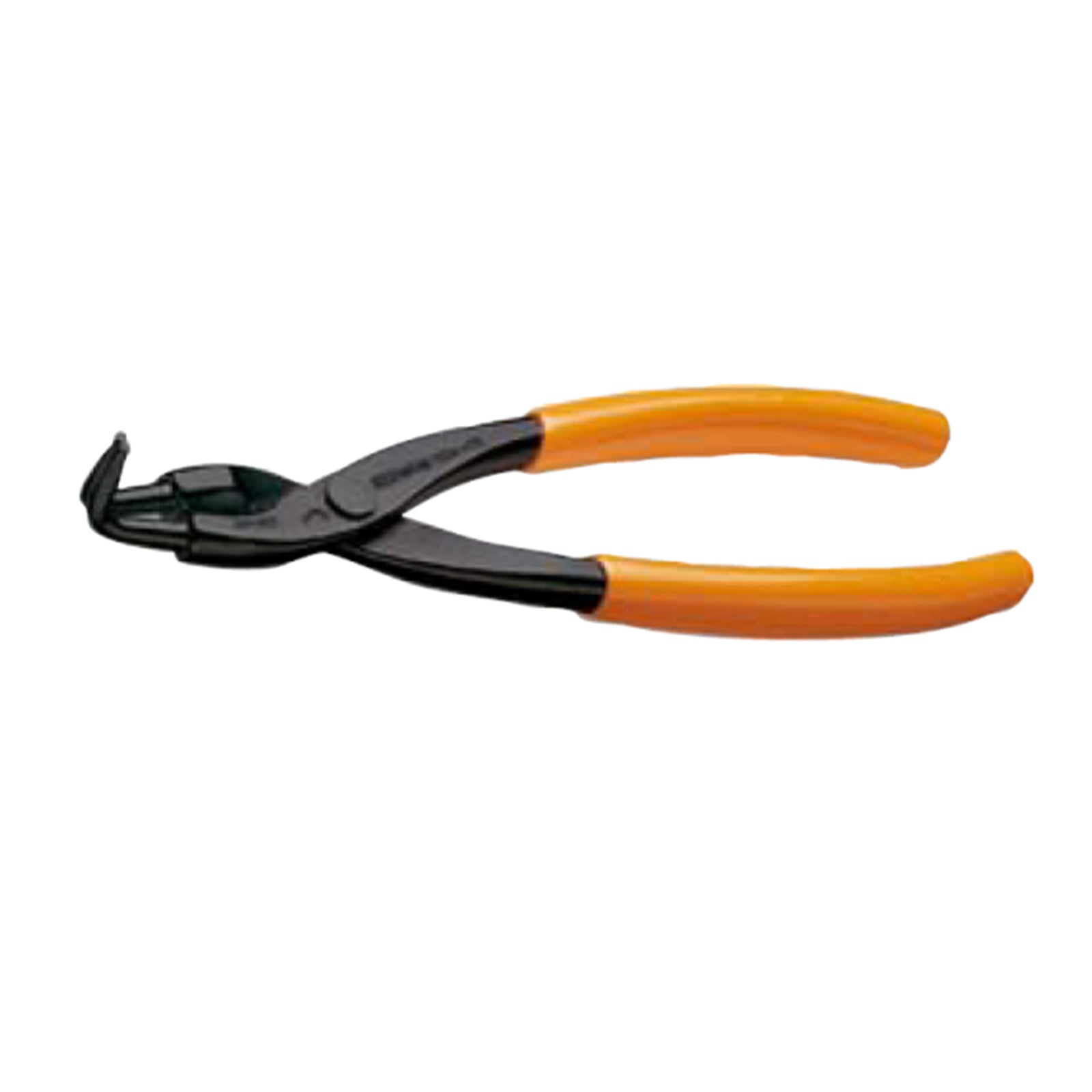 Pinza a becchi piatti a 90° con manici in PVC per meccanica