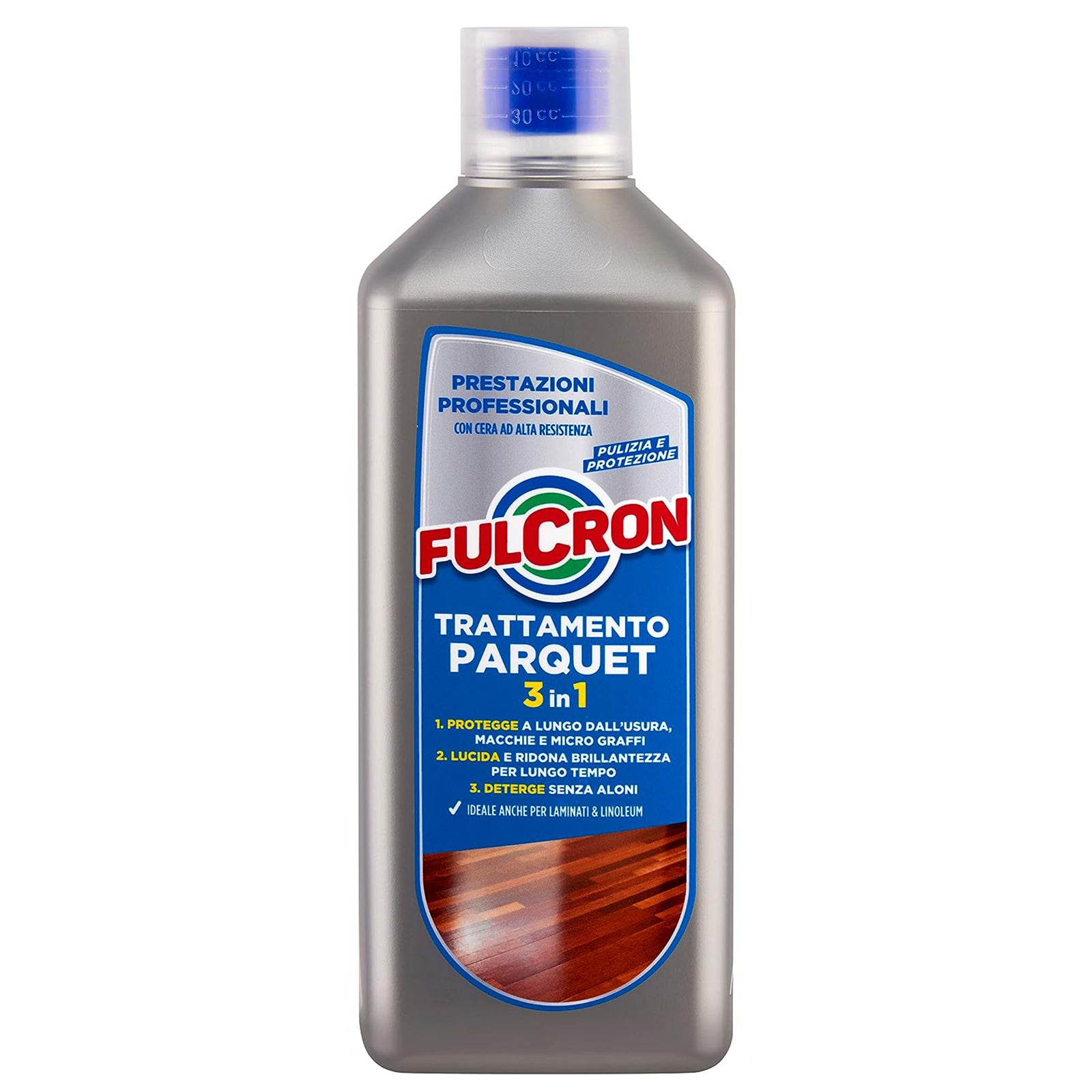 Trattamento 3 in 1 "Fulcron" per laminati e parquet, da 1 litro