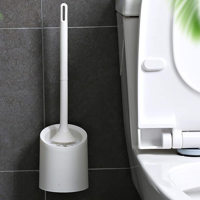 Porta scopino serie "linea" in durolite e ABS antiurto completo di spazzolino