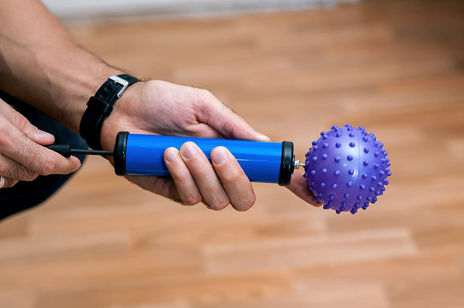 Pompa portatile per gonfiaggio Pallone da calcio, pallavolo e beach volley