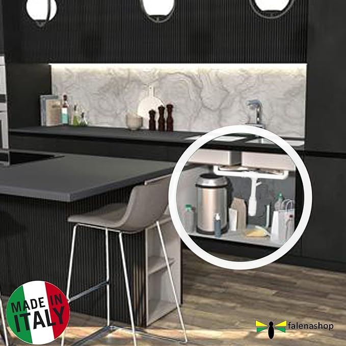 Sifone per lavello e cucina in polipropilene con guarnizioni