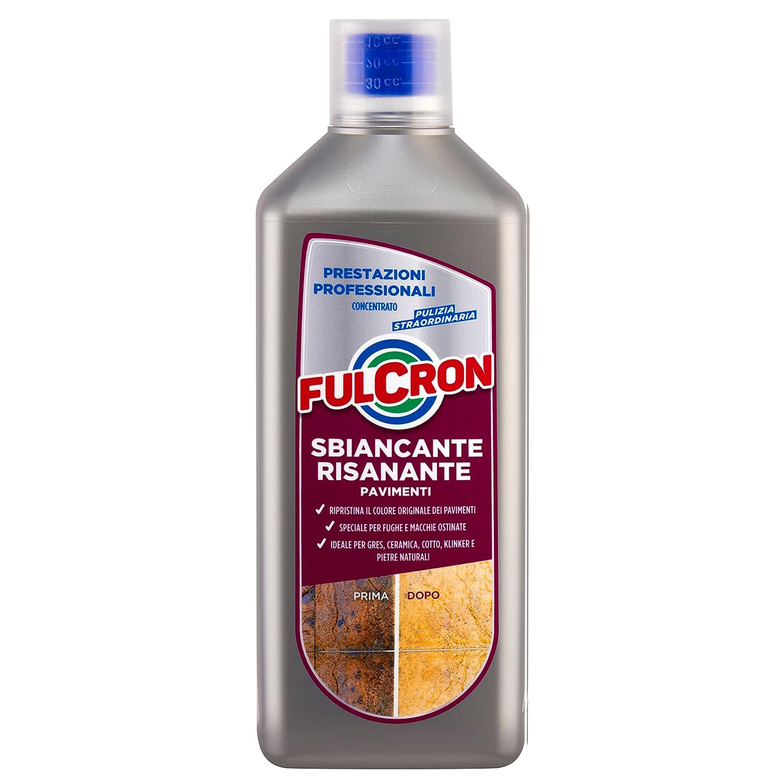 Sbiancante "Fulcron" e risanante per pavimenti adatto per la pulizia intensiva, da 1 litro