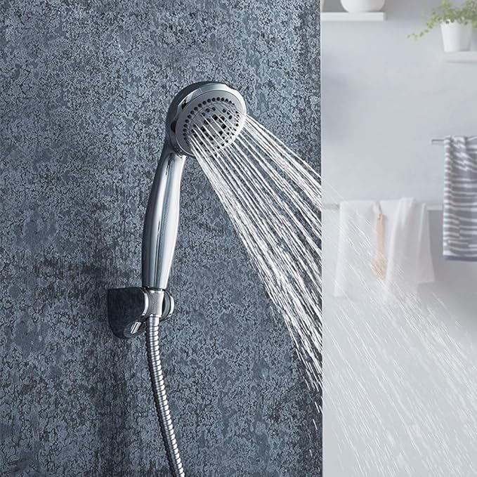 Doccetta linea "grey" anticalcare in ABS cromato