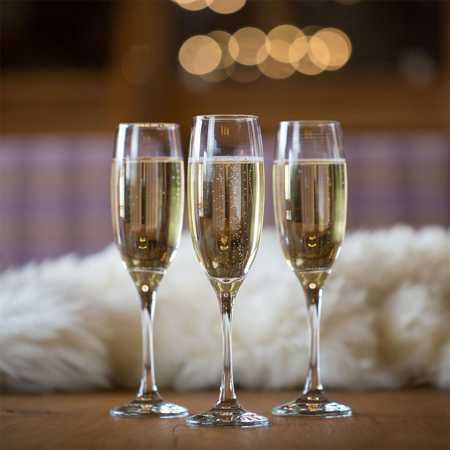 Bicchieri Champagne in vetro da 210 ml set da 4