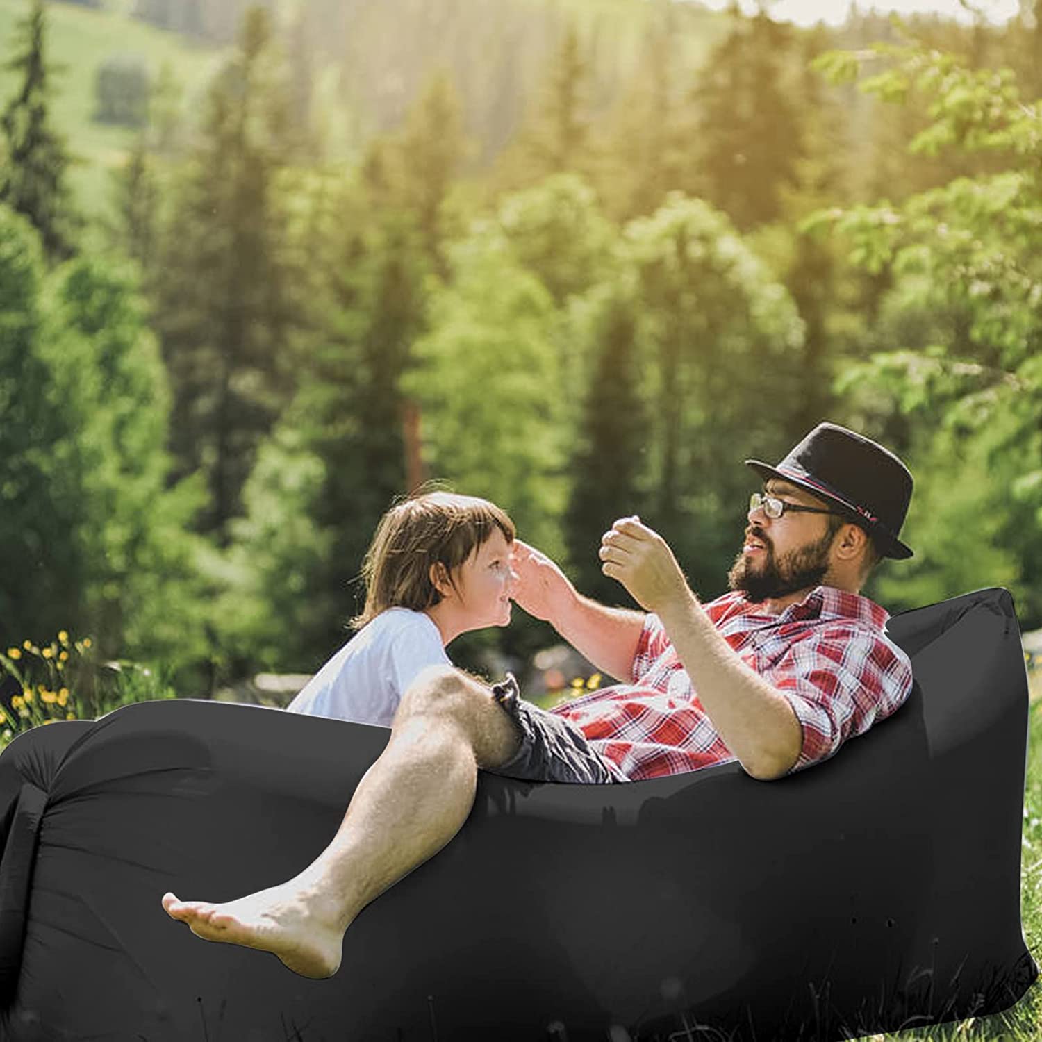 Materasso gonfiabile con vento per campeggio, mare e piscina