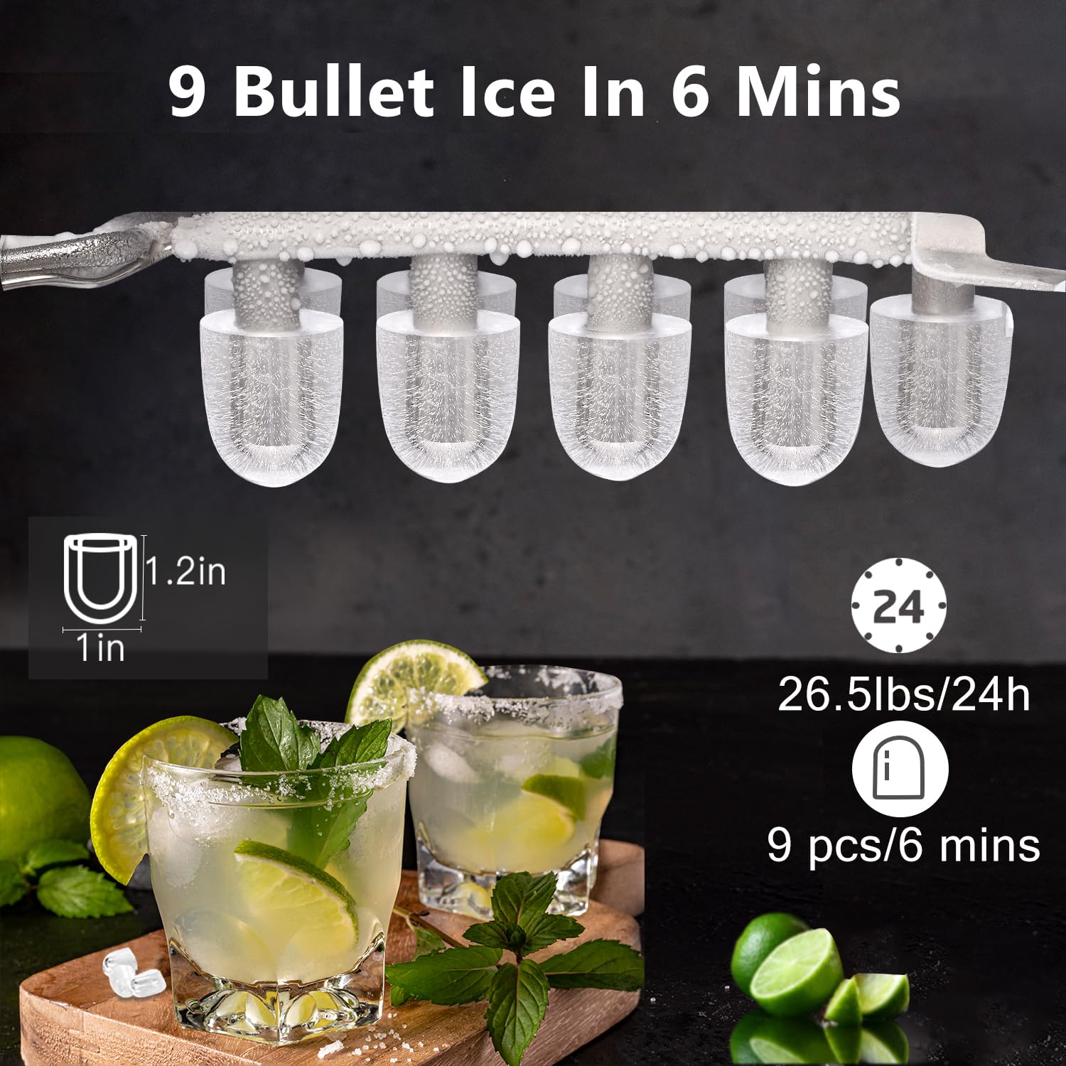 Macchina per ghiaccio "Ice maker" comoda, pratica ed efficace