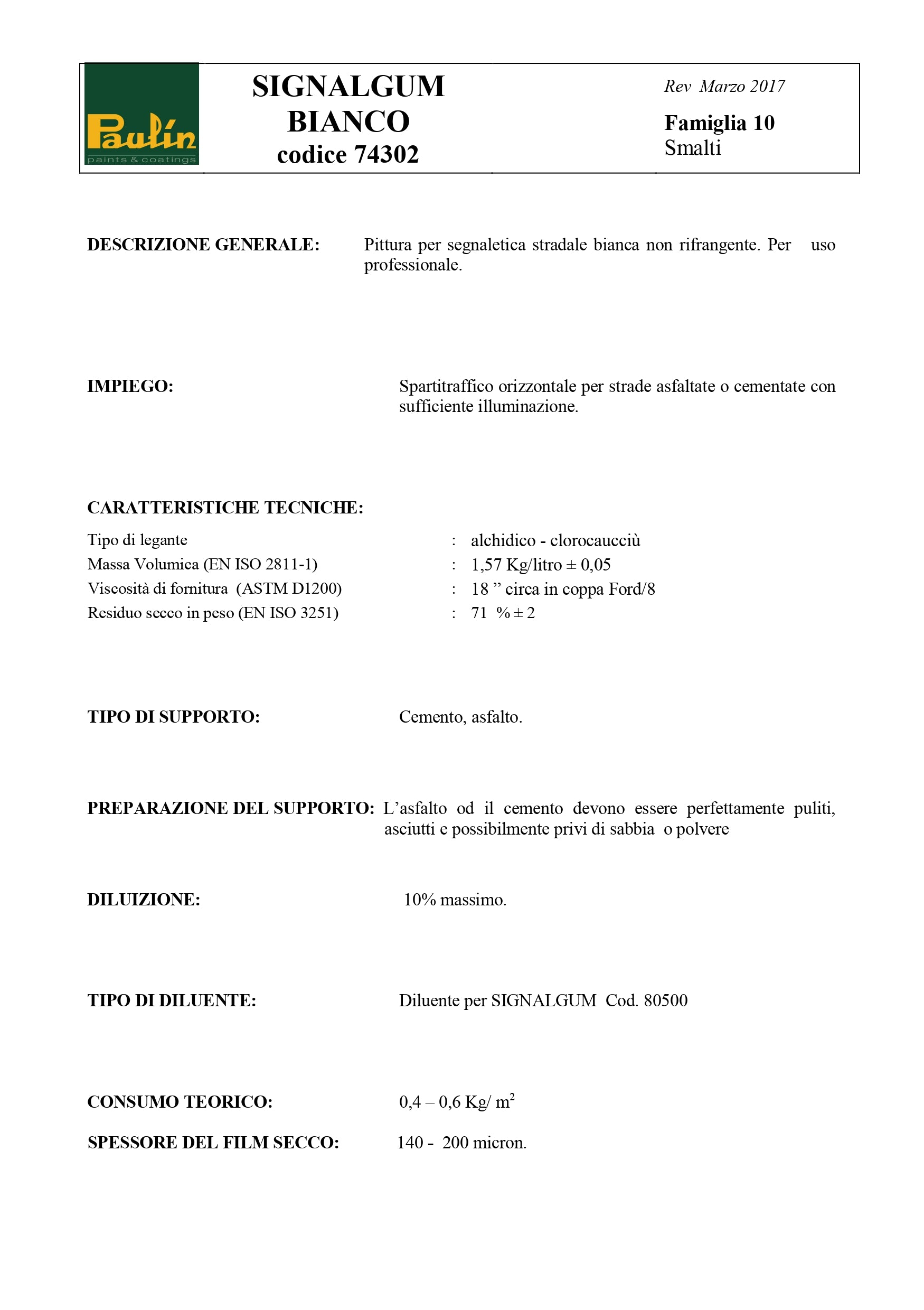 Signalgum Pittura Spartitraffico ad Alta Resistenza per Asfalto e Cemento 5 kg
