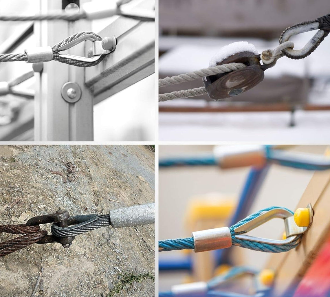 Redancia in Acciaio Zincato per Funi 14 mm Resistente e Affidabile