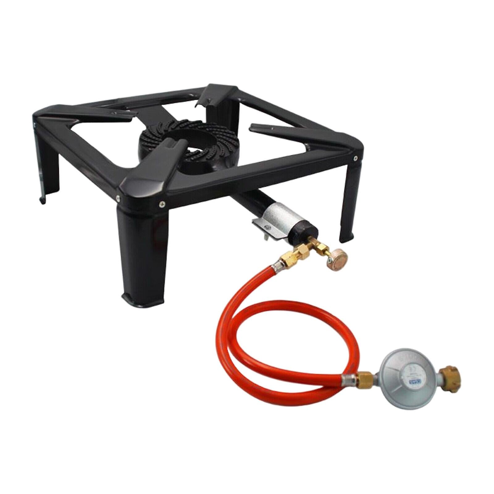 Fornellone a gas con telaio in ferro e bruciatore in ghisa 40 x 40 cm "Drago"