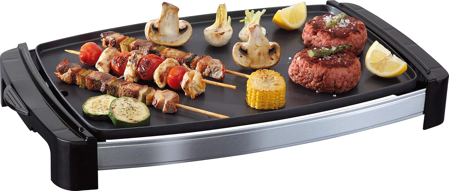 Griglia Elettrica "Dome steak" con doppia superficie antiaderente, liscia e grill